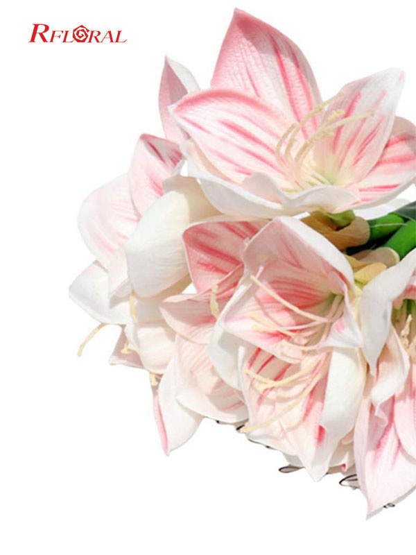 Artificial Bush Lily (Kaffir Lily / Clivia Lily) Perfect Centerpiece Home Decor 
