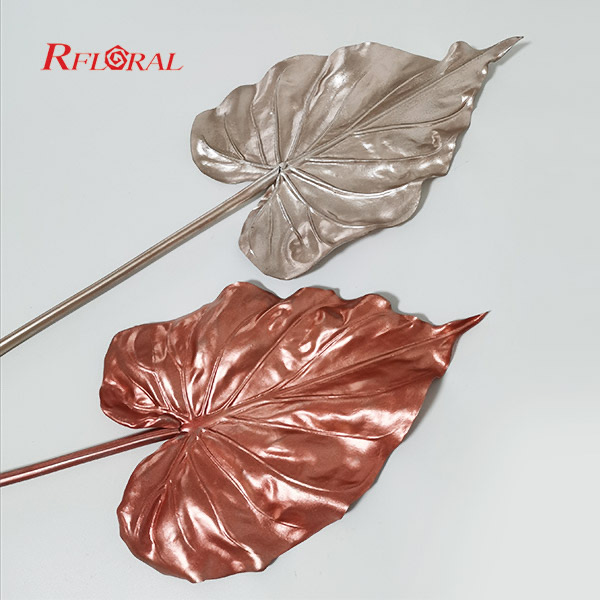 Real Touch Artificial Giant Taro Leaf Home Decor