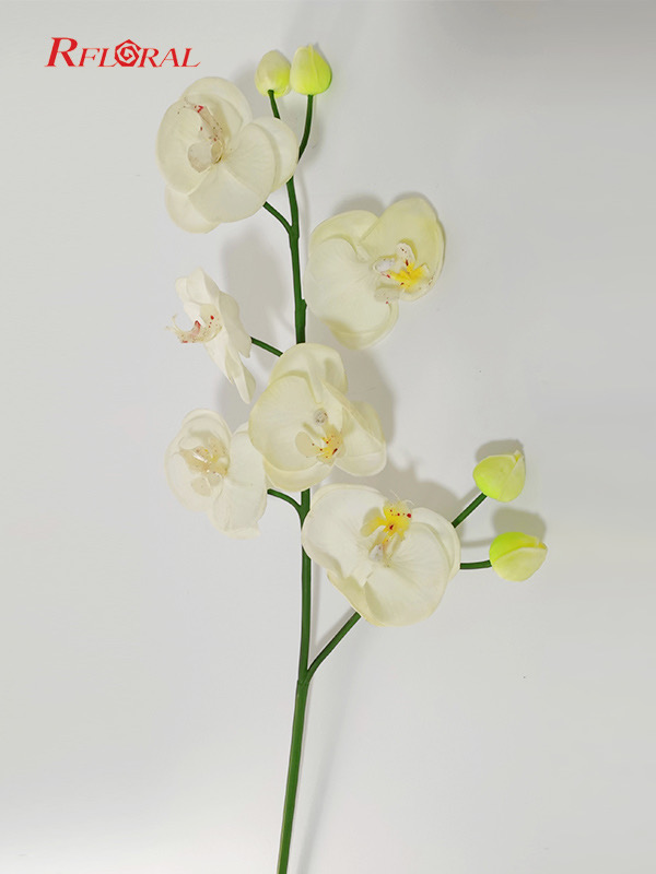 Real Touch Artificial Flower Butterfly Orchid (Phalaenopsis) Long Stem Six Flower Home Decor