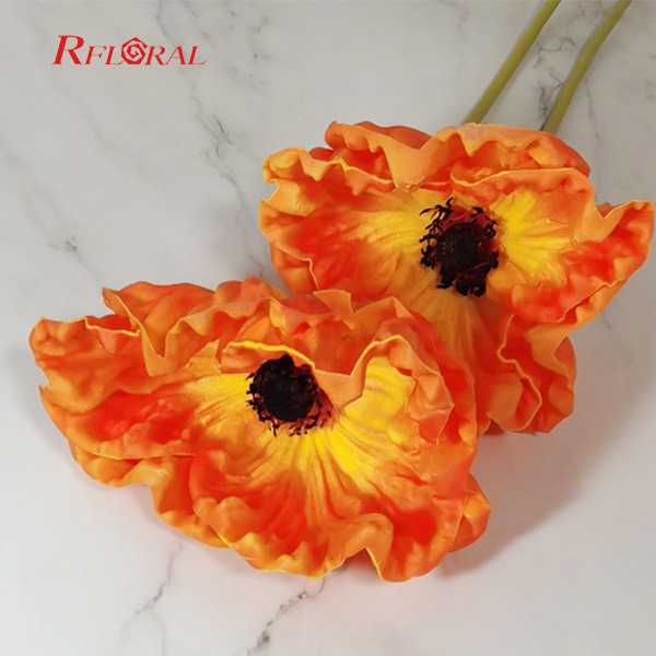 Poppy Flower For Remembrance Real Touch Artificial Flower Popular In UK 