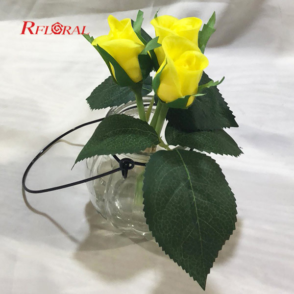 Faux Rose Flower Arrangement Wholesale With Vase Hot Sale Centerpiece On Amazon