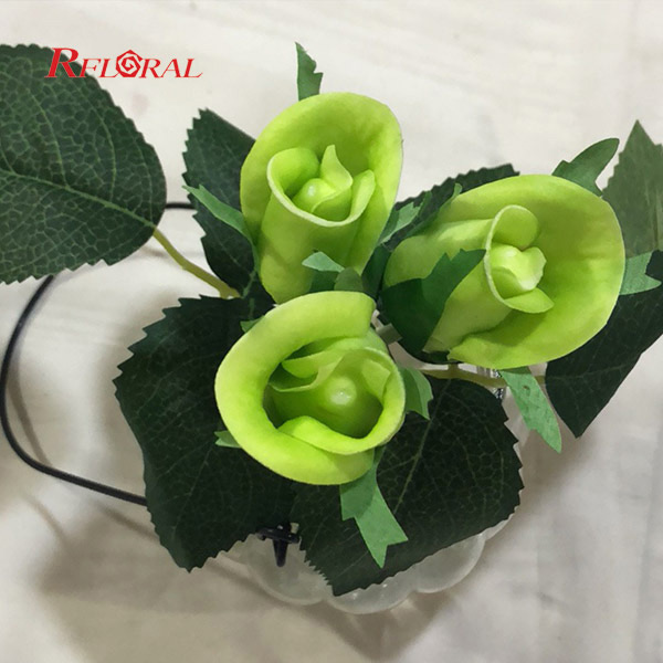 Faux Rose Flower Arrangement Wholesale With Vase Hot Sale Centerpiece On Amazon