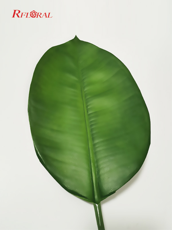 Fake Rubber Plant Leaf Real Touch Nearly Natural Faux Leaf 